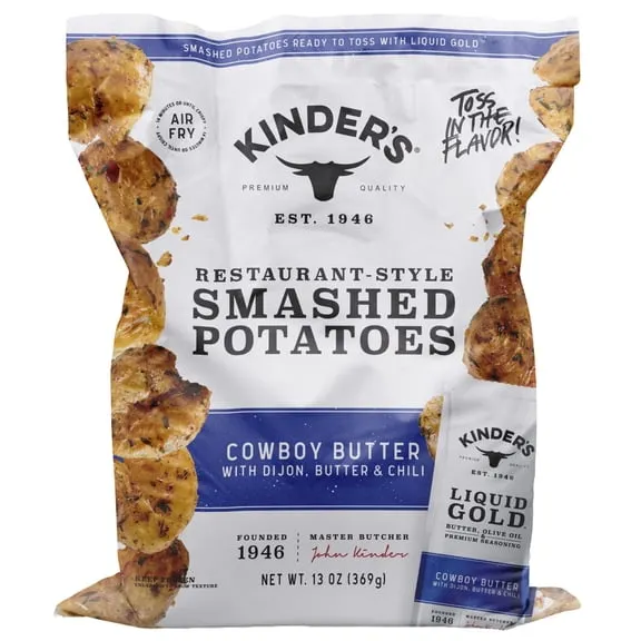 Kinder's Cowboy Butter Frozen Smashed Potatoes, 13 oz Bag $4.46 34.3 ¢/oz