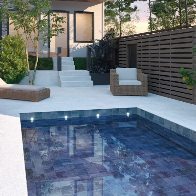 Revestimiento para piscina efecto piedra Beige Aspen Pool 30x60 cm