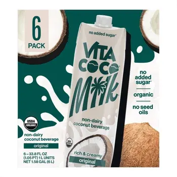 Vita Coco Organic Coconut Non-Dairy Beverage, 33.8 fl. oz, 6-count