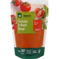 woolworths soup tomato & basil Pouch 500g
