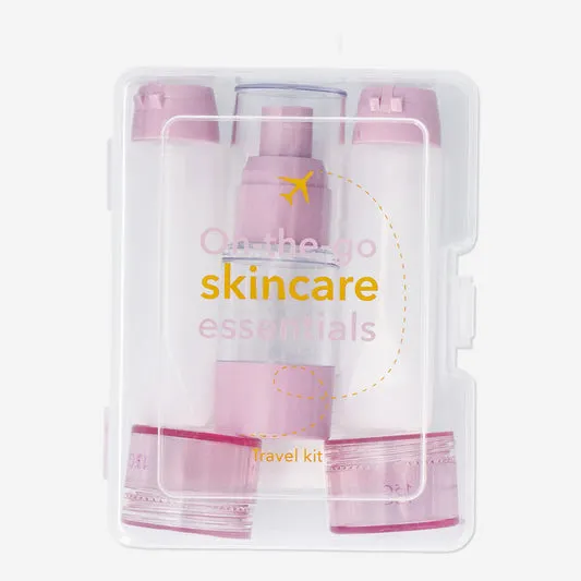 Pink travel set in a box - 5 pcs