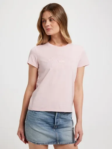 Levi's Perfect Tee In Satin Levi Strauss Peachskin
