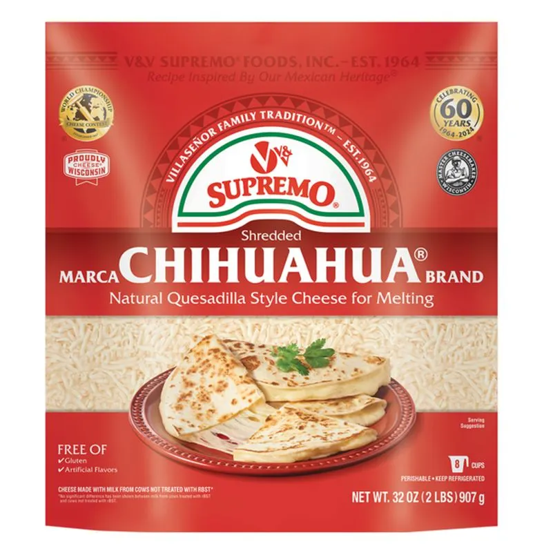 V&V Supremo Shredded Queso Chihuahua Cheese