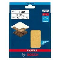 Set de 10 lijas para lijadora orbital 115 x 107mm