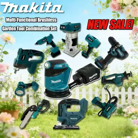 Makita Various Model of Portable Cordless Impact Driver Rechargeable Screwdriver Electric Reciprocating Saw Power Tools Set