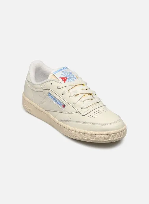 Lage sneakers Club C 85 Vintage dames wit