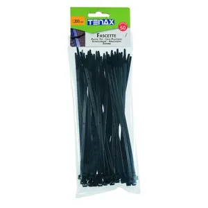 Fascette in plastica Fix-Tie L nero 50 pezzi