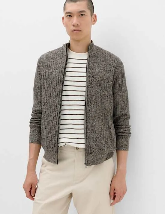 Cotton Rich Smart Funnel Neck Jumper