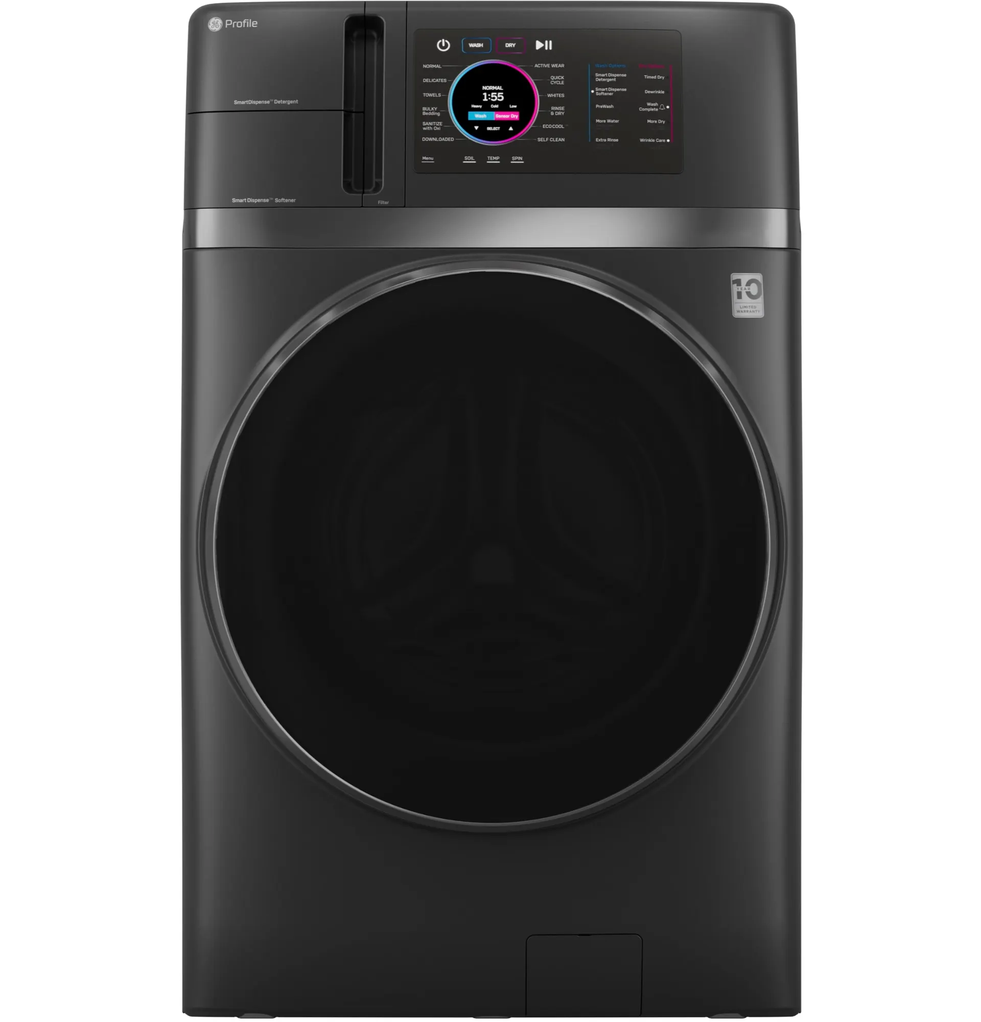 Profile UltraFast Combo 4.8-cu ft Ventless All-In-One Washer Dryer Combo ( Carbon Graphite )