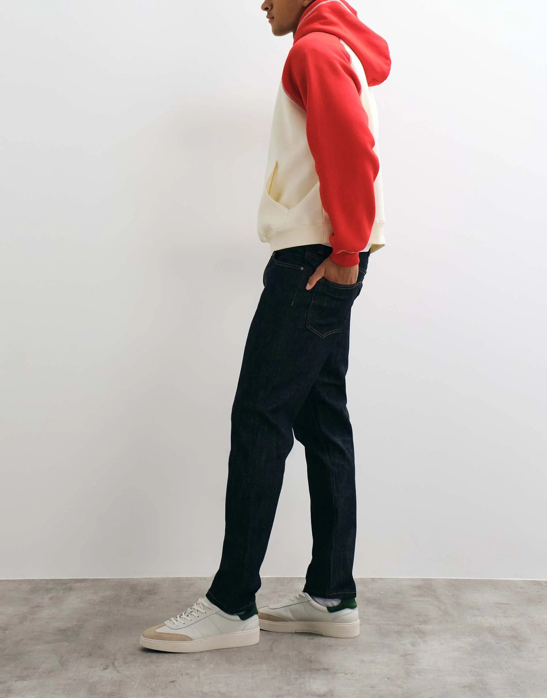 ASOS DESIGN stretch slim jeans in raw indigo