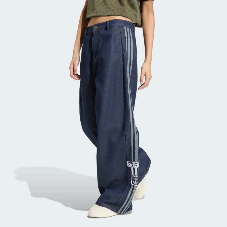ADIBREAK MID RISE WIDE LEG DENIM PANT