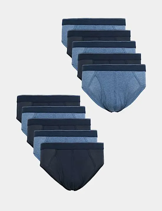 10 Pack Cotton Stretch Cool & Fresh™ Briefs