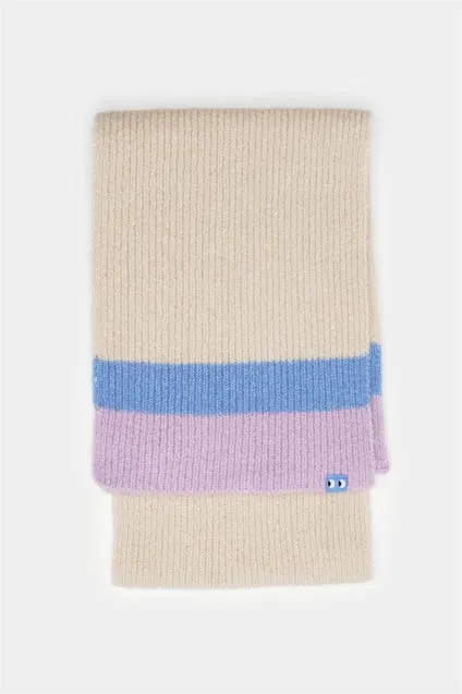 Kids sjaal met strepen rib