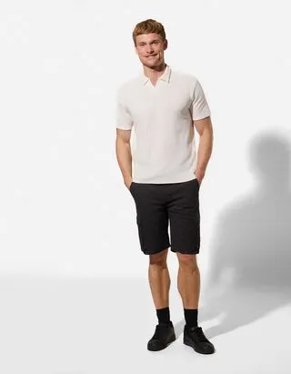 Pantaloncini cargo - Ripstop - Nero