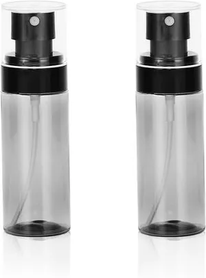 Set di 2 piccoli flaconi spray in plastica - 60 ml - Non si deformano facilmente - Per profumi, liquidi detergenti