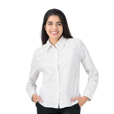 Blusa Mxstaza Mujer Tipo Camisa Diseño A Rayas