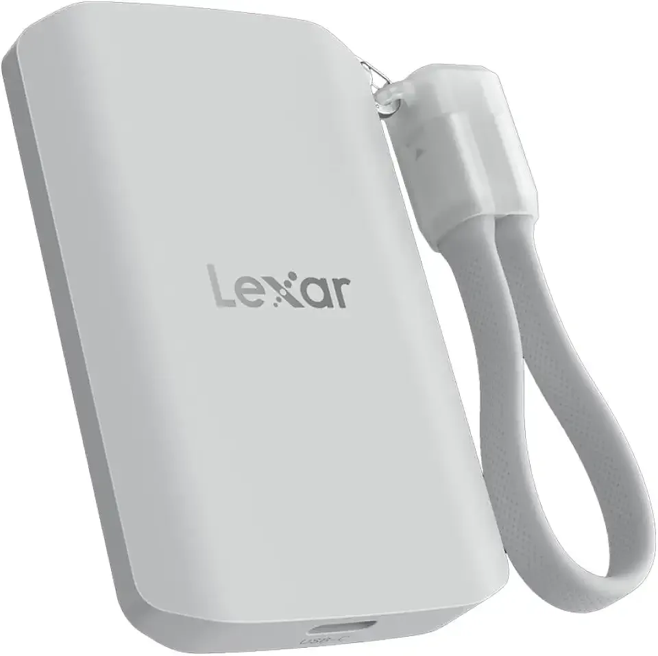 Lexar 2TB ES5 Magnetic External SSD, Up to 2000MB/s, Compatible w/MagSafe, USB-C Smartphones, iPhone 15/16 or Above, PC, Mac, Supports Apple ProRes & Samsung Pro Video, Silver (LES5XXX002T-RNWNU)