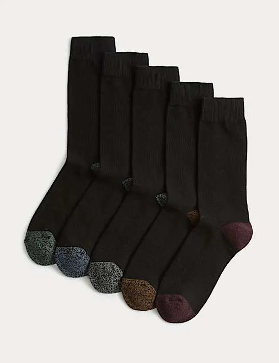 5 Pack Cool & Fresh™ Cotton Rich Cushioned Socks