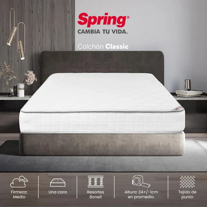 Colchón Sencillo Spring Classic 100x190 cm