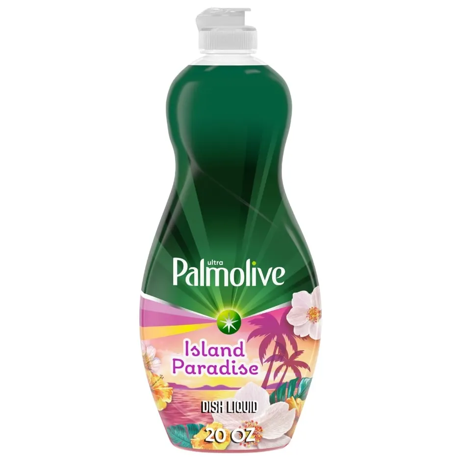 Palmolive Ultra Strength Liquid Dish Soap, Improved Formula, Tough on Grease, Odor-Fighting Technology, Passion Fruit & Mandarin Scent, 20 fl Oz.