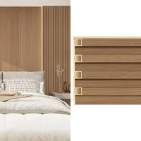 Revestimiento pared Wall Panel WPC café claro 16 x 240 cm