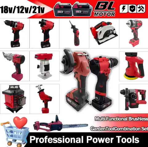 For Milwaukee Electric Welder Cordless Brushless Electric Angle Grinder Drills Breaking Hammer 12 Inch Cordless Tools