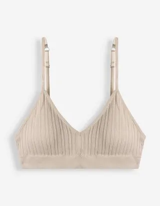 Bustier - principalmente senza cuciture - Beige