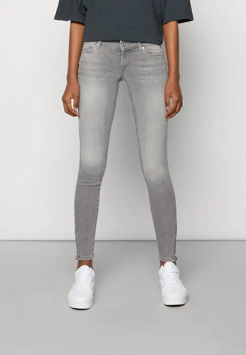 ONLCORAL SKINNY ZIP ANKLE - Jeans Skinny Fit - grey denim