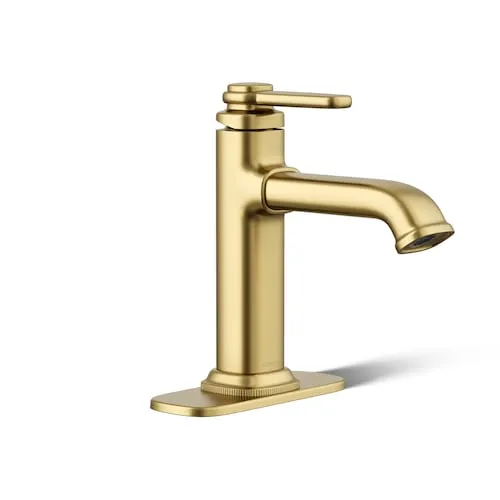 Numista 1-Handle Bathroom Sink Faucet in Gold