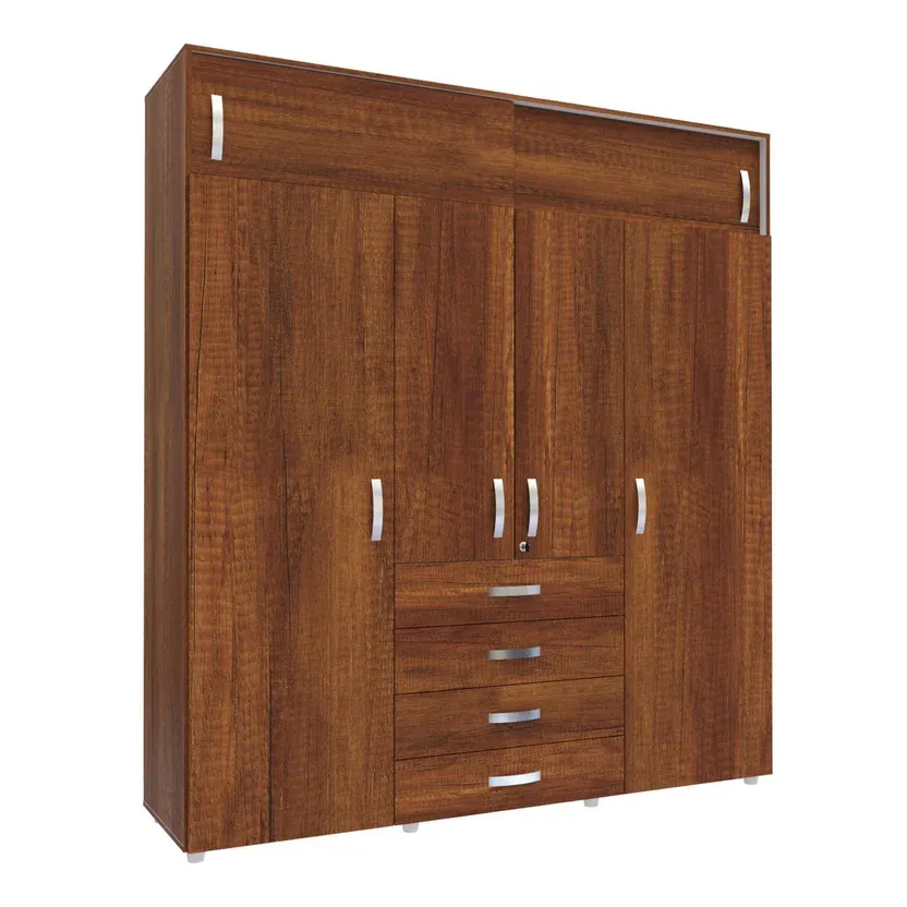 Closet Dual 6 Puertas Caramelo