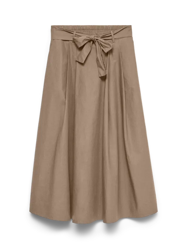 AWLIVA Høy midje Midiskjørt