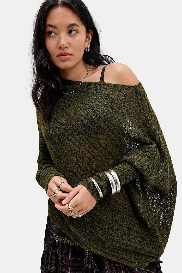 Top Poncho Trasparente UO Sidney