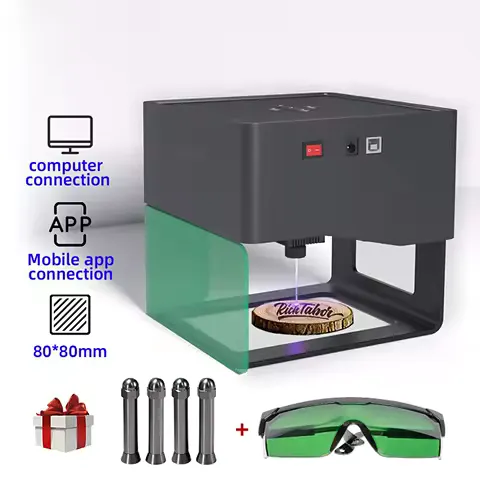 NEW DAJA DJ6 Laser Engraver DIY Marking Portable Engraving Machine for DIY Handcraft Logo Mark Printer 80x80mm Carving Area