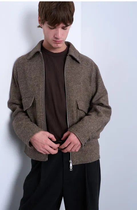 Herringbone Short Jacket