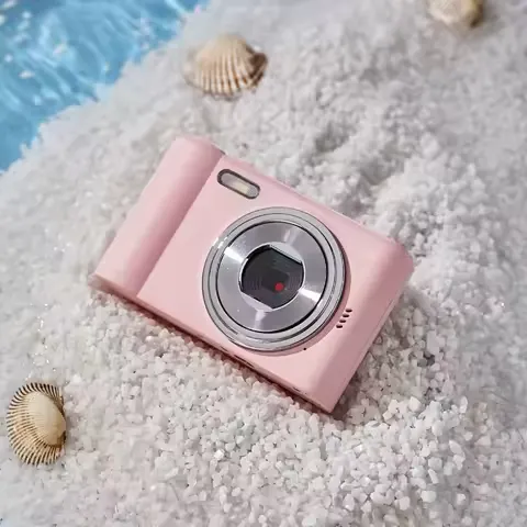 44MP Small Portable Digital Camera For Kids Toddler 2.7K 2.4inch IPS Screen 8X Zoom Face Detection Vlogging Mini Kids Camera