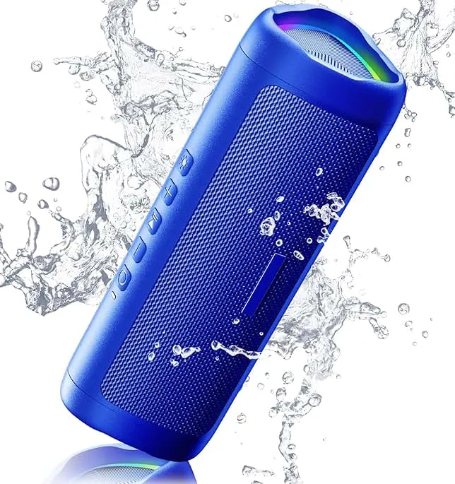 BolaButty Bluetooth Speaker with HD Sound, Portable Wireless, IPX5 Waterproof, Up to 20H Playtime, TWS Pairing, BT5.3, for Home/Party/Outdoor/Beach, Electronic Gadgets, Birthday Gift (Blue)