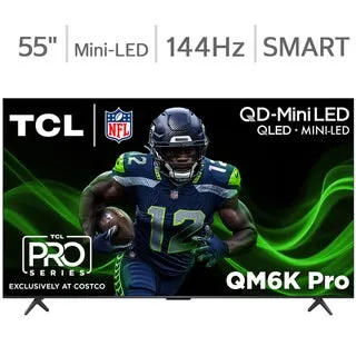TCL 55" Class - QM6K Pro Series - 4K UHD QD-Mini LED Smart TV - Allstate 3-Year Protection Plan Bundle Included for 5 Years of Total Coverage*