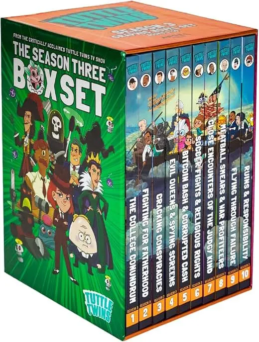 Tuttle Twins: Season 3 Graphic Novel | Hardcover | Box Set Tuttle Twins: Season 3 Graphic Novel | H…