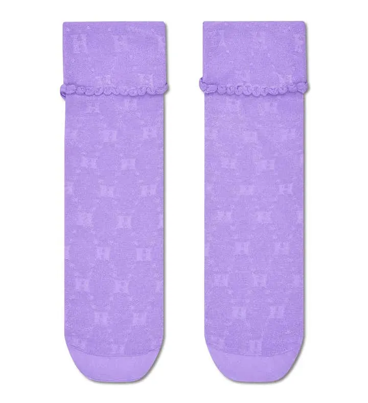 H Monogram Mini Crew Sock