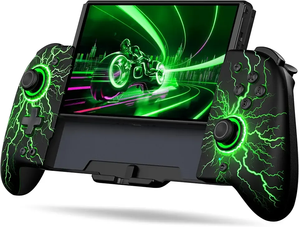 NealGamefy Switch Controllers,Wireless Switch Pro Controller for Nintendo Switch/OLED Controller,Upgrade Full-Size Ergonomic One Piece Handheld Controller with Programmable,TURBO,Vibration