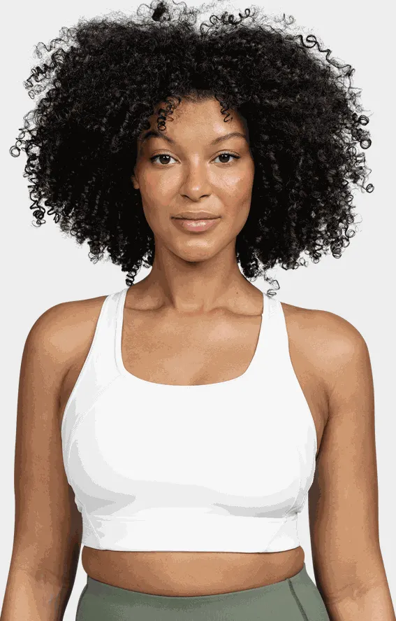 Sports Bra Medium Support, sports-BH, dame - Hvit