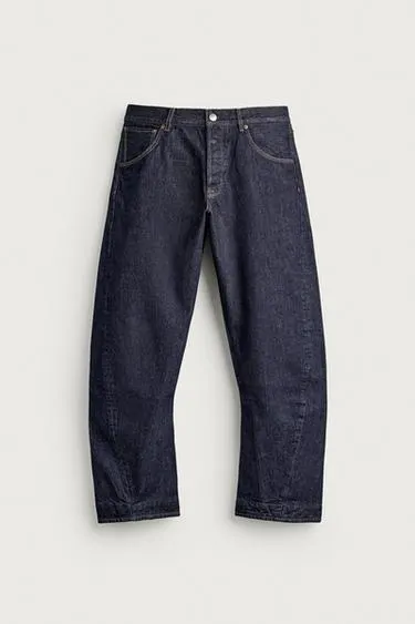 TWISTED-SEAM STRAIGHT-LEG JEANS