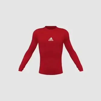 adidas Youth Alphaskin Long Sleeve Compression Top