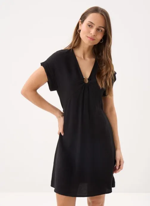 Jurken FL-RO-FINE-V dames zwart