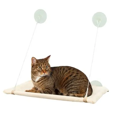 Karlie Hamac de fenêtre pour chat, crème