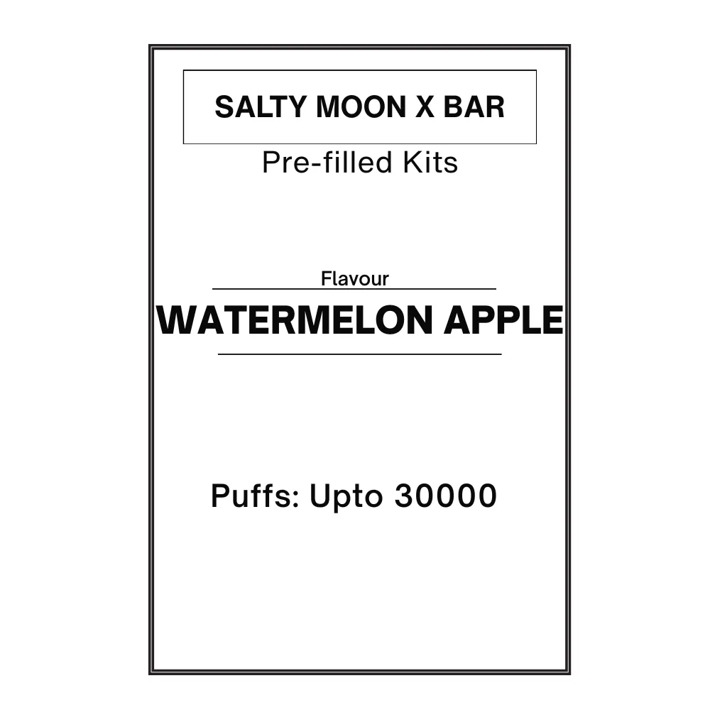 [Ice Ed.] Watermelon Apple -Salty MOON X Bar Pre-filled Kit 28.5mg/mL