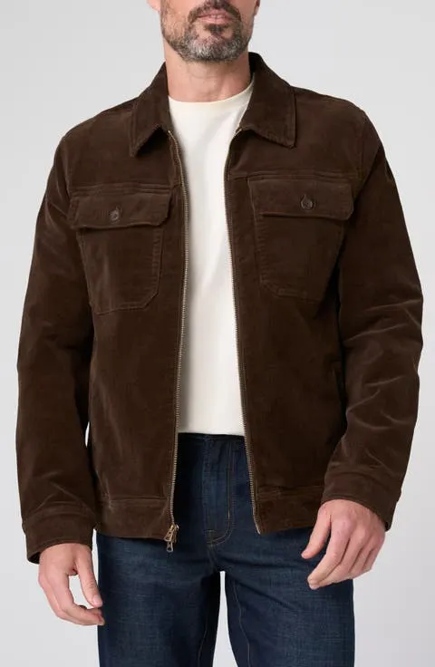 Two-Way Zip Corduroy Jacket