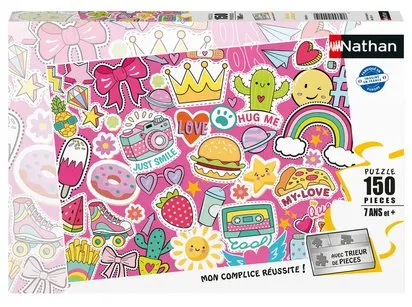 NATHAN PUZZLE 150 PIECES POP, FUN ET STICKERS