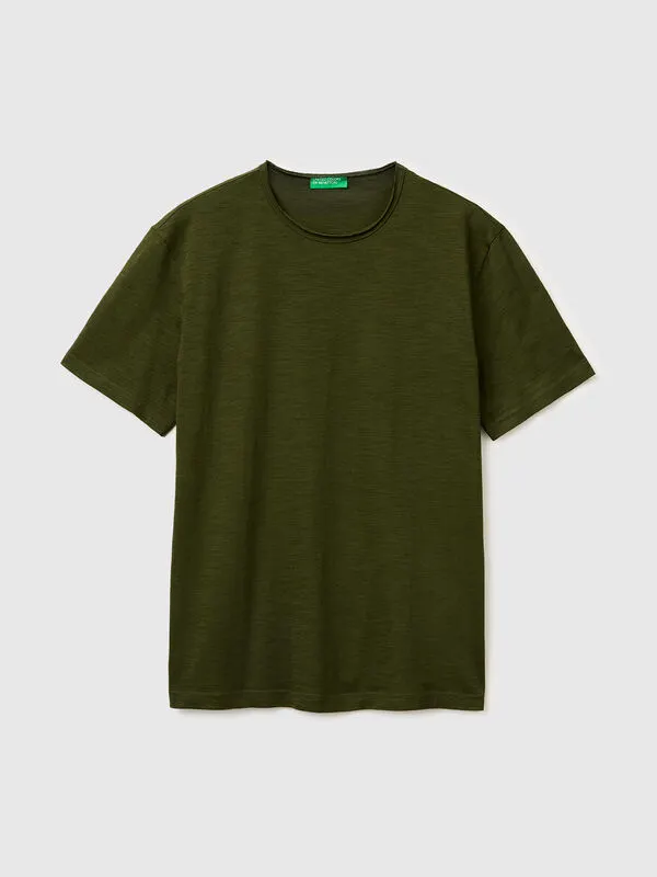 Slub cotton t-shirt