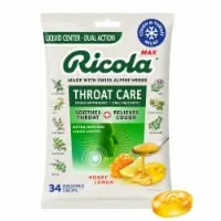 RicolaÂ® Max Throat Care Honey Lemon Cough Drops with Extra Menthol